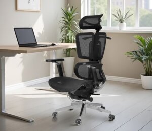 office chair at wooden street
