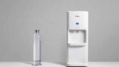 water dispenser with bottle water