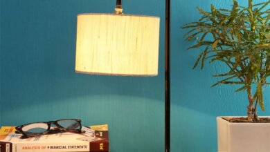 table lamp at wooden street