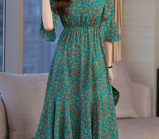 sea green color dress, Hayascreation