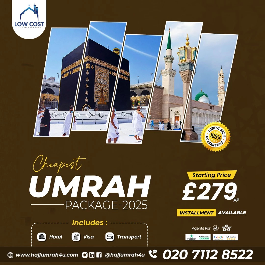 Umrah package from Belfast