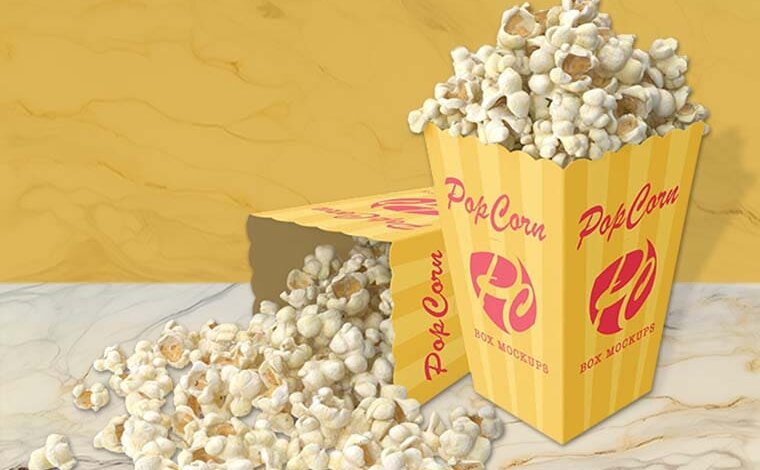 Custom Cardboard Popcorn Boxes