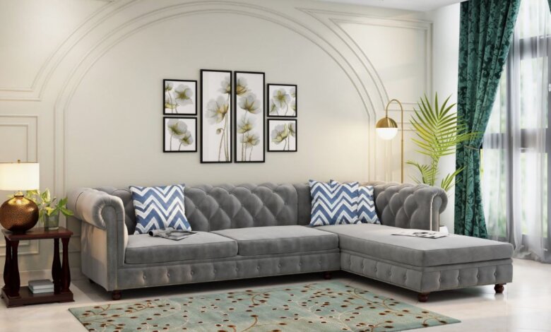 L shape sofa