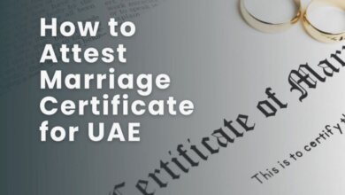 how to attest marriage certificate for uae visa