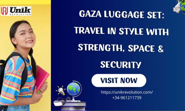 Gaza Luggage Set: Travel in Style with Strength, Space & Security