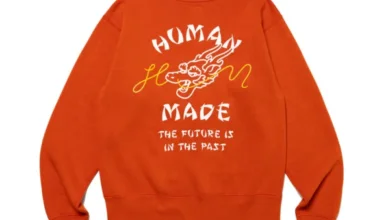 Human Made Orange Sweatshirt – The Future Is Past