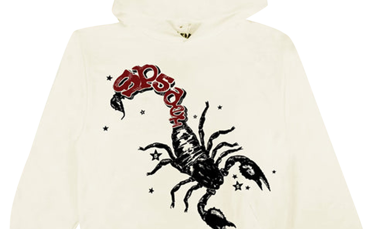 Sp5der x Mariah The Scientist Scorpion Hoodie Cream