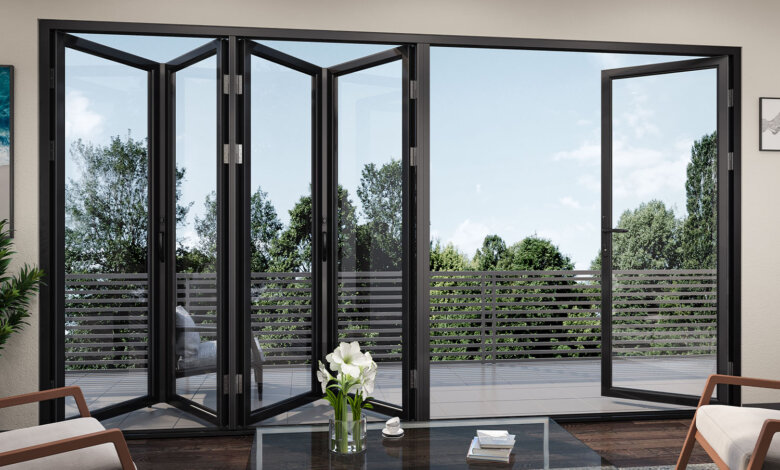 folding glass doors