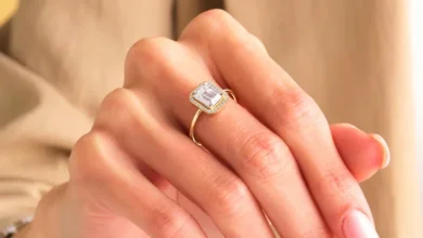 gold emerald engagement ring