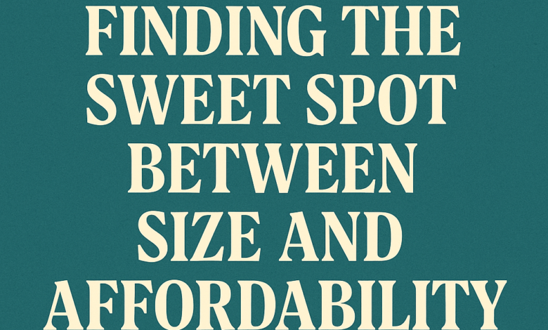 Finding the Sweet Spot Between Size and Affordability