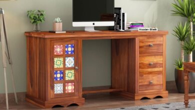 study table with drawers
