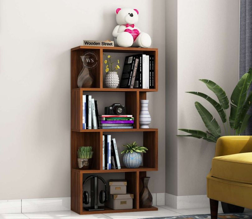 buy bookshelf design from wooden street