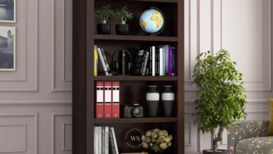 bookshelf design wooden street