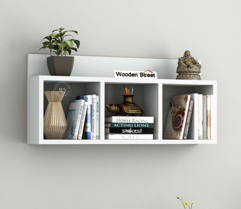 buy wall shelf design from wooden street