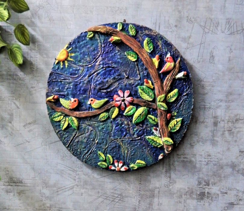 wall art design wooden street