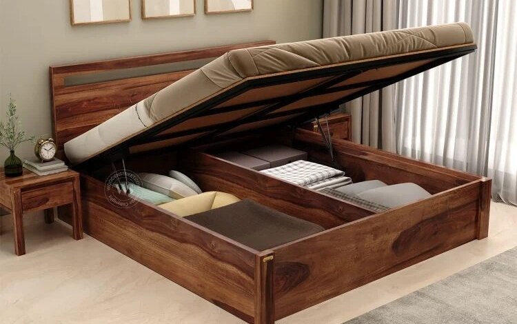 ws wooden king bed