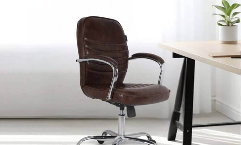 office chair at wooden street