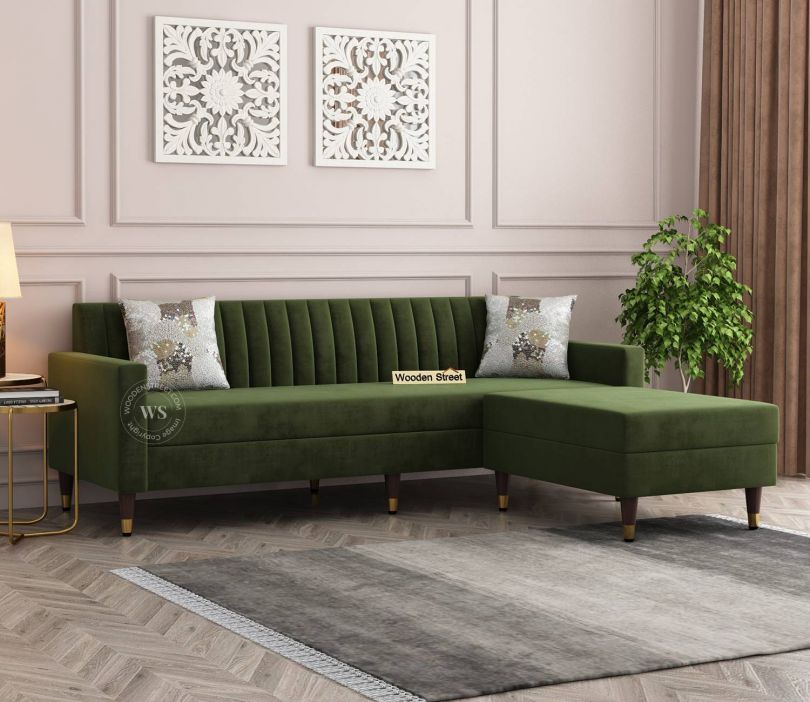 buy l shape sofa design from wooden street