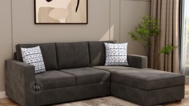 l shape sofa design from wooden street