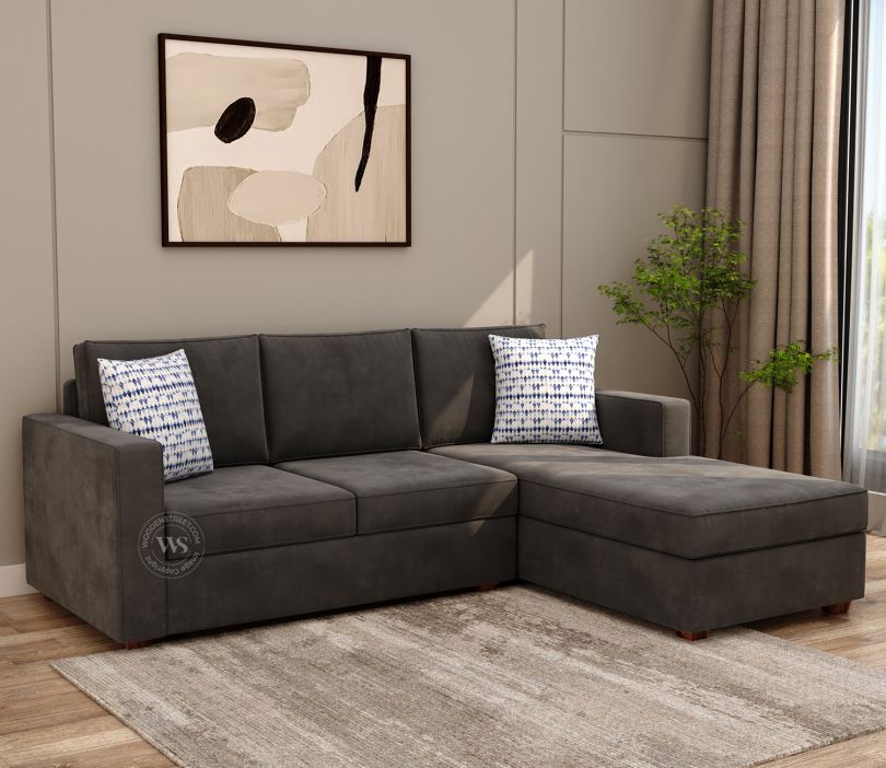l shape sofa design from wooden street
