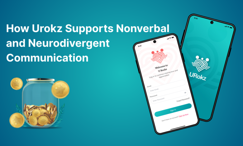 Nonverbal neurodivergent user sending virtual penny via Urokz app