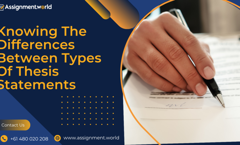 The Differences Between Types Of Thesis Statements