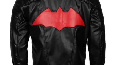 Black Hooded Arkham Knight Leather Jacket