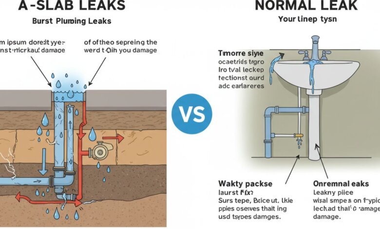 Slab Leak vs. Normal Plumbing Leak: What’s the Difference?