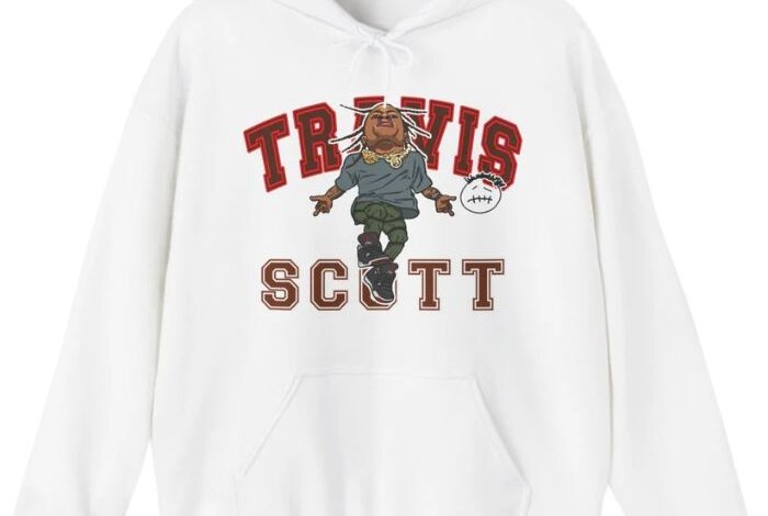 Travis Scott Hoodie Rage Academy White
