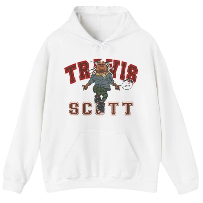 Travis Scott Hoodie Rage Academy White