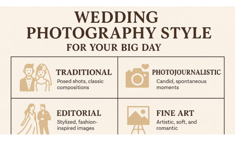 How to Choose the Right Wedding Photography Style for Your Big Day
