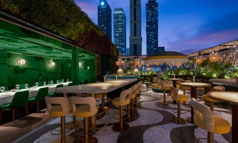 Rooftop bar and restaurant