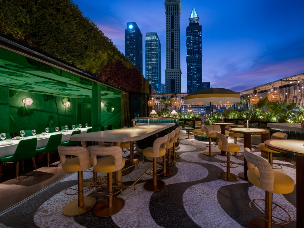 Rooftop bar and restaurant