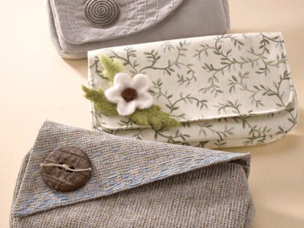 Wallet clutch fabric