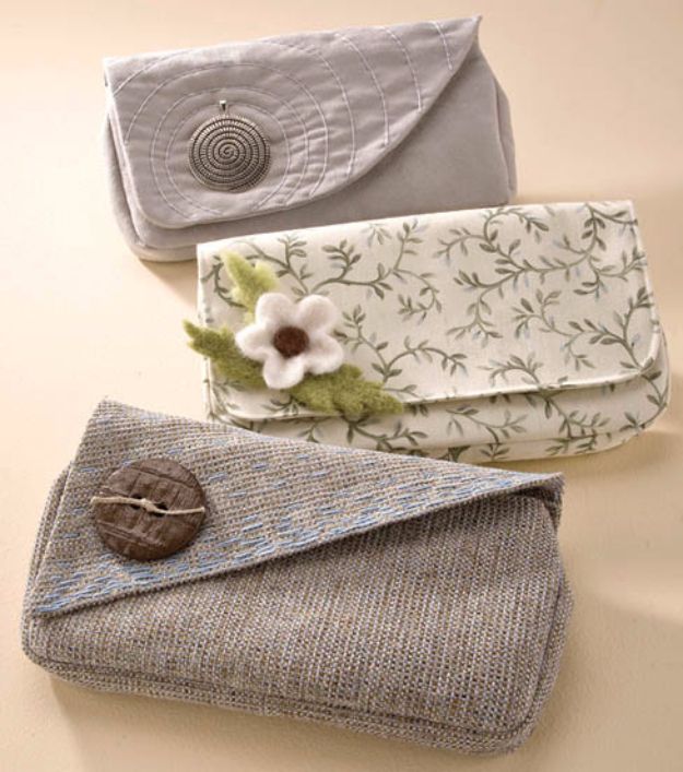 Wallet clutch fabric