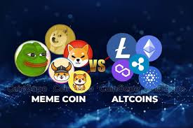 memecoins vs altcoins