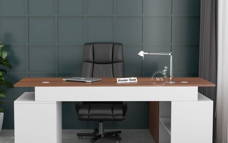 office desk wooden street