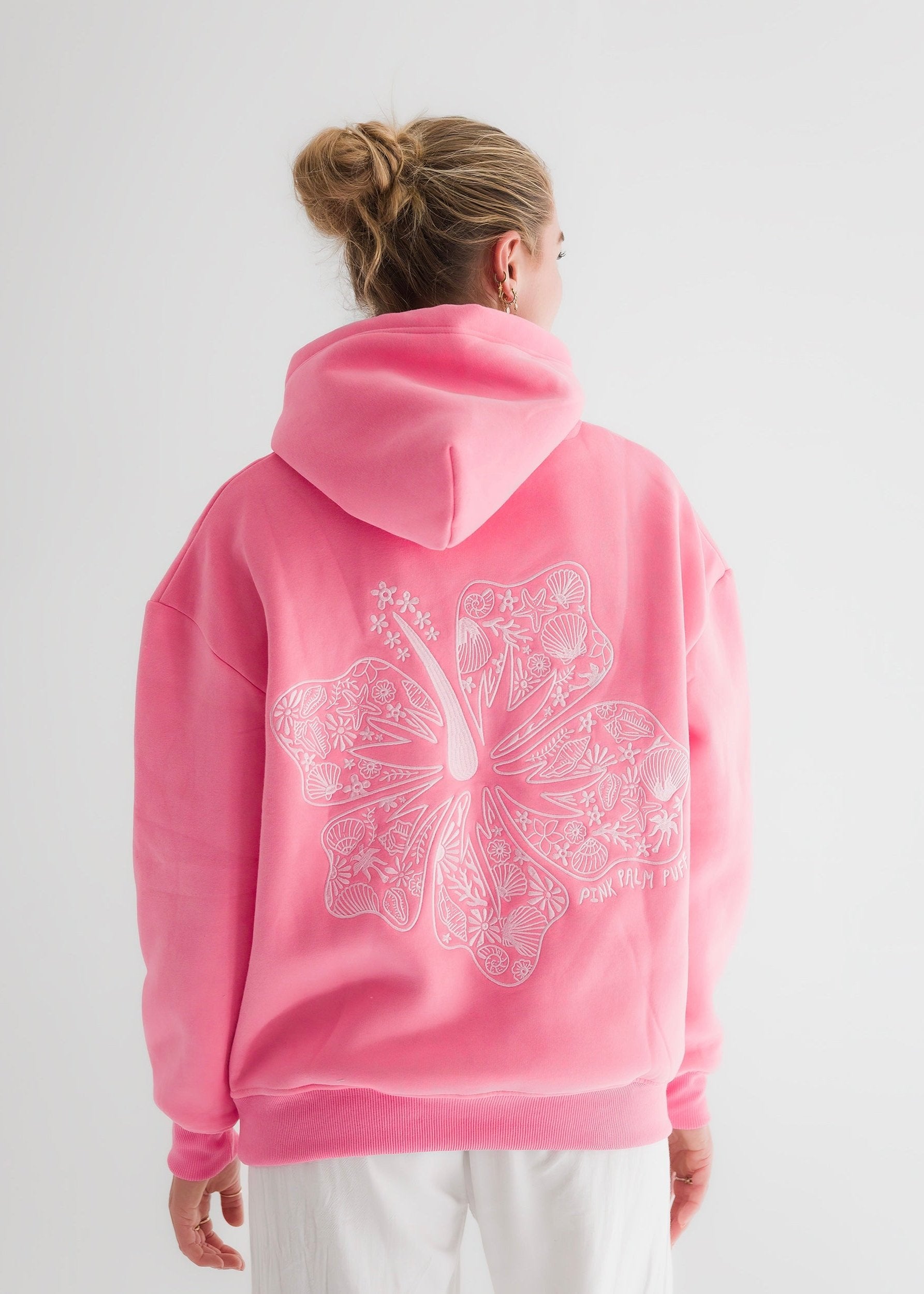 style pinkpalmpuff hoodie