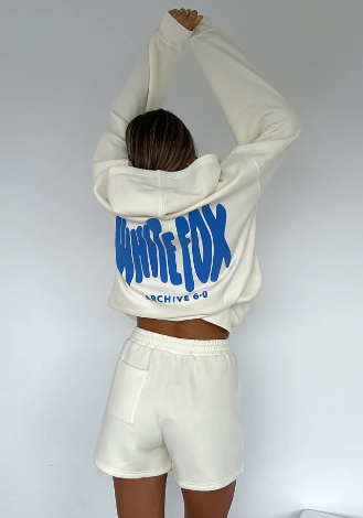 white fox hoodie