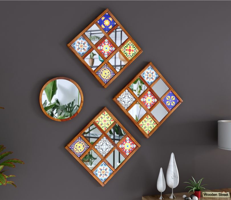 buy wall mirror online from wooden street