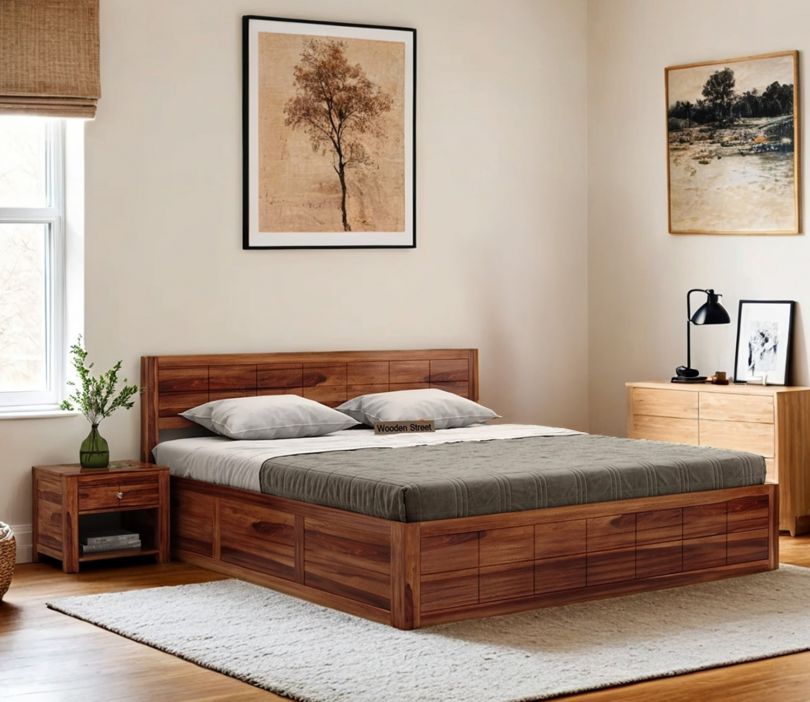 buy bed design from wooden street