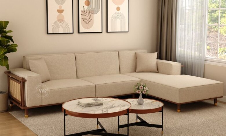 buy l shape sofa design from wooden street