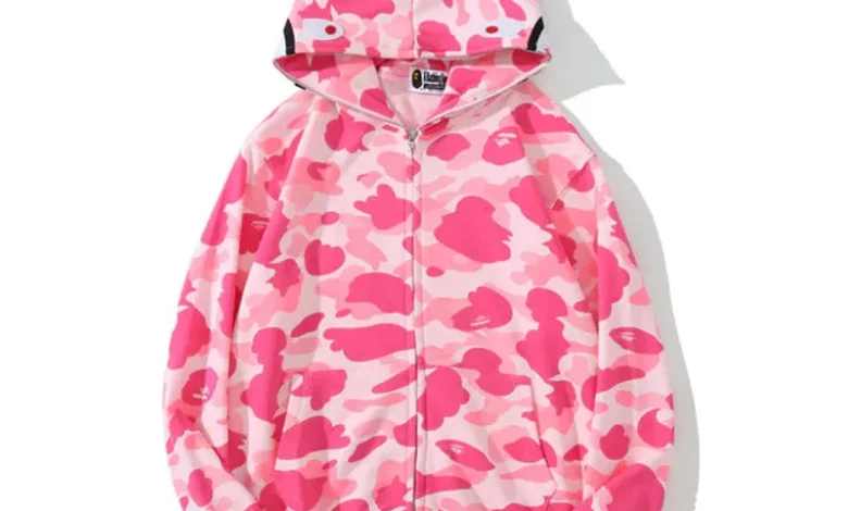 Bape Pink Hoodie A Bold Statement in Streetwear Fashion