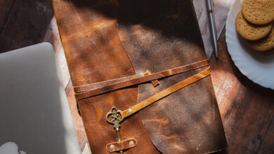 luxury leather journals