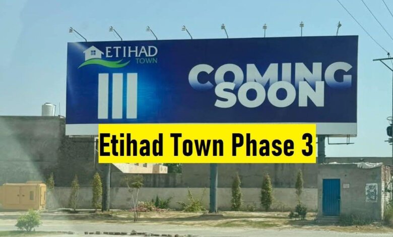 Etihad Town Phase 3 in Lahore