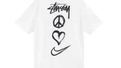 Nike x Stussy Peace Love Swoosh T Shirt
