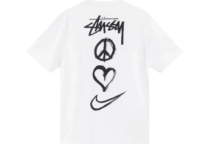 Nike x Stussy Peace Love Swoosh T Shirt