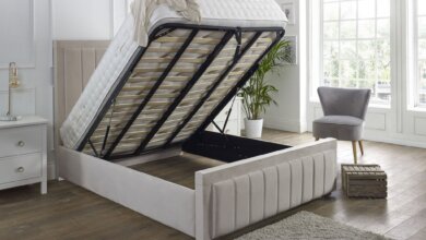 Wingback Ottoman Bed