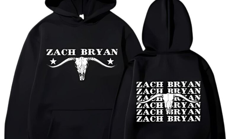 Zach Bryan Bull Skull Black Hoodie