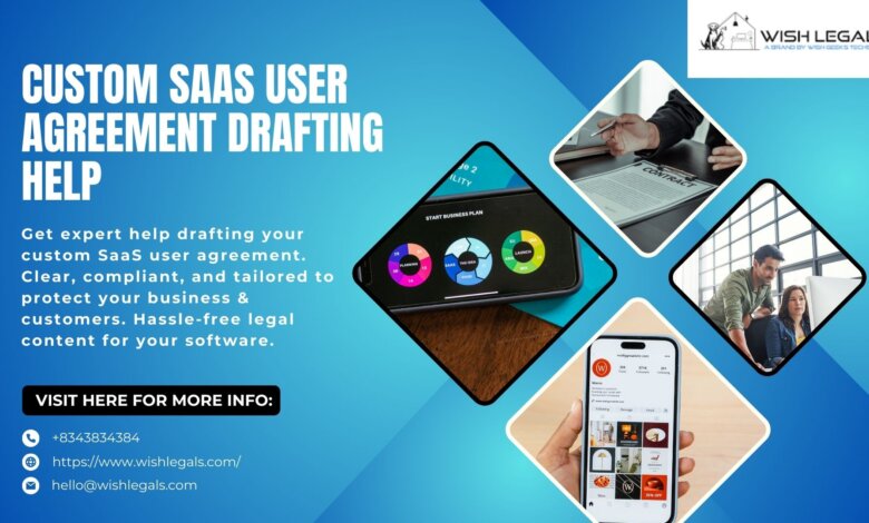 custom SaaS user agreement drafting help